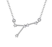 Clearine Mujer Collares Serie de Constelación - Cáncer Colgante Plata de Ley 925 Horóscopo Exclusivo para Regalo Boda Novia