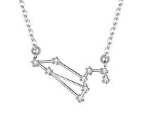 Clearine Mujer Collares Serie de Constelación - Leo Colgante Plata de Ley 925 Horóscopo Exclusivo para Regalo Boda Novia