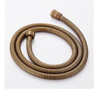ClearloveWL Manguera de Ducha, Antiguo Bronce/Oro/Chrome 1.5M Manguera de Ducha Acero Inoxidable Flexible de Acero Inoxidable Doble Bañera Bloqueo de baño Hose (Farbe : Antique Bronze)