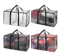 ClearSpace Bolsas de mudanza o bolsa de almacenamiento de gran tamaño, cajas de mudanza grandes con correas de mochila, cremalleras y asas, bolsas de embalaje resistentes para mudanzas, dormitorio