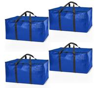 ClearSpace Bolsas de mudanza o bolsa de almacenamiento resistentes, cajas de mudanza grandes con correas de mochila, cremalleras y asas, perfectas para mudanzas, dormitorios universitarios, viajes,