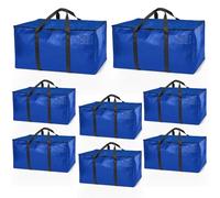 ClearSpace Bolsas de mudanza o bolsa de almacenamiento resistentes, cajas de mudanza grandes con correas de mochila, cremalleras y asas, perfectas para mudanzas, dormitorios universitarios, viajes,