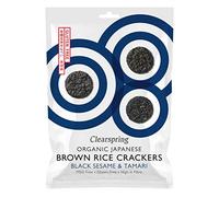 Clearspring Og Brown rice crackers - black 40 g (order 12 for trade outer)