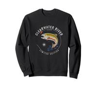 Clearwater River Trucha Pesca con Mosca Recuerdo Clearwater River Sudadera