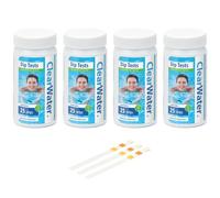 Clearwater Tiras de prueba para bañera de hidromasaje, piscina y spa, 100-3 en 1, mide cloro, pH y alcalinidad total