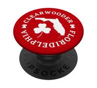 Clearwooder Filadelfia Argot de Filadelfia St Patricks Clearwater PopSockets PopGrip Adhesivo