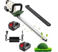 CLEASEBILY Cortasetos telescópico (versión Fija) a batería, 21V, 2 baterías, 3000 RPM, Capacidad 3/4 Pulgada. para arbustos Altos y setos, Cabezal 180°, fácil manejo para Adultos