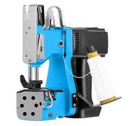 CLEASEBILY Maquinas de Coser Sacos Portátil,Eléctrica Máquina de Embalaje de Costura Más Cercana Bolsa con 1Rollos de Hilos, para Coser/Sellar Bolsas Tejidas/Arroz Blue