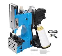 CLEASEBILY Maquinas de Coser Sacos Portátil,Máquina de Embalaje de Costura Más Cercana Bolsa con 1 Rollos de Hilos, para Bolsa de Tejido/Bolsa de Papel/Bolsa Blue