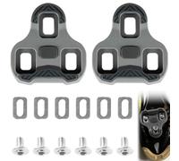 Cleats, Pedales para Look Keo Bike Pedales 3 Agujeros Grip Blade 2 Max Cleats Bicicleta, Juego de Cleats, Compatible con el Look KEO Blade, 2 Max, Classic 3, Easy y Power Tap System, Gris, TPU, 4,5°