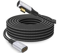 CLEEFUN Alargador USB C 3 M Macho a Hembra, Cable de Extensión USB C 3.2 5Gbps y Vídeo 4K@60Hz, Carga Rápida 100W para iPhone 16 15 Pro Max, Macbook Pro Air, Galaxy Tab S10 S9 Ultra, Hub USB C