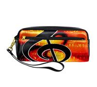 Clef - Estuche para lápices de música, bolsa de piel sintética con cremallera, para niños y niñas, suministros escolares y de oficina