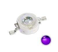 Cleiscry Chip LED de alta potencia, 1 W, 3 W, muy brillante, intensidad SMD, componentes, diodo, bombilla de bombilla, chip, para faros delanteros (50 unidades 1-3 W UV (395-400 nm))