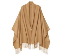 CLELLA Bufanda de Cachemira Femenina 80''*27'' Bufanda de Regalo Femenina Pashmina Chal y Bufanda de Color Sólido Suave y Cálida en Invierno Envuelta (Camel)
