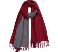 CLELLA Cachemira Bufanda de mujer Mujer Invierno Bufandas Soft and breathable Skin friendly Cálido Bufandas y Chales Casual Pañuelos Suave Grandes Bufanda (Rojo)