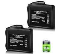 Clemas Juego de batería recargable de polímero de litio de 3200 mAh, 7,4 V, compatible con guantes calentados, forros, manoplas, calcetines, chaleco, chaqueta, cargador de manguitos de mano, puerto