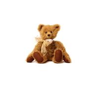 CLEMENS Mohair - Oso de peluche Henry dorado, 39 cm, fino mohair, elegante y nostálgico, diseñado en Alemania, 5 compartimentos, incluye pasaporte de coleccionista