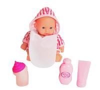 CLEMENT CLEMENTINE - Muñeca con bañera y Accesorios - Juguete para niños - 071239 - Color Aleatorio - Plástico - Bebé - Maniquí - 37 cm x 17 cm - A Partir de 2 años