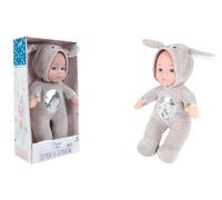 Clement Clementine - Muñeca - Juguete para niños - 071292 - Gris - Poliéster - Muñeca - Bebé - Maniquí - Abrazar - 30 cm x 17 cm - A Partir de 12 Meses
