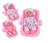 CLEMENT CLEMENTINE - Muñeca y su Sillón - Juguete para Niños - 079905 - Color Aleatorio - Plástico - Bebé - Maniquí - 25 cm x 18 cm - A Partir de 2 años