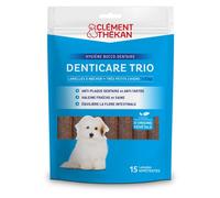 Clement Thekan - Denticare Trio - Favorece la higiene bucal - Lamillas para Masticar para Perros de Menos de 5 kg - 15 Unidades
