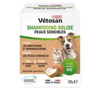 Clément Thékan Vétosan Champú Sólido Pieles Sensibles para perros y gatos 100 g