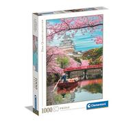 Clementoni- Castillo Primavera Collection Himeji Castle In Spring-Puzzle De 1000 Piezas, Rompecabezas Adultos, Entretenimento, 39819, Multicolor