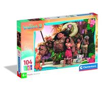 Clementoni 104 Piezas Disney Vaiana Puzzle Infantil A Partir De 6 Años, Multicolor, Fabricado en Italia - 25786