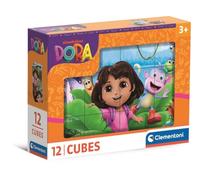 Clementoni: Dora la Exploradora - Cubos de cuento de 12 piezas