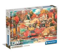 Clementoni Collection Good Times Harbour-Puzzle De 1500 Piezas Relajante, Rompecabezas Adultos, Entretenimento, 31713, Multicolor
