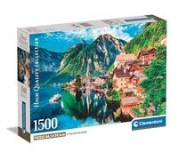 Clementoni Collection Hallstatt-Puzzle De 1500 Piezas Ciudad Relajante, Rompecabezas Adultos, Entretenimento, 31714, Multicolor