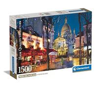 Clementoni Rompecabezas Paris Montmartre 1500 piezas 59,2 x 84,3 cm con póster (31709) para adultos