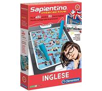 Clementoni - 16077 - Sapientino Interactive - Inglés, bolígrafo Interactivo - Juego Educativo de 7 años, electrónico con baterías Incluidas - Juego de Aprendizaje inglés - Fabricado en Italia