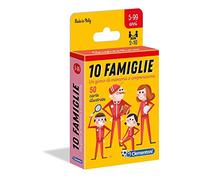 Clementoni - 16172-10 familias, Juego de Cartas para niños, 5-99 años