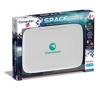 Clementoni- Computer Kid Space Laptop - Juego Educativo electrónico parlante, Ordenador Infantil, 5 años, tecnología para niños, portátil, Pilas Incluidas, Color Italiano, Medium (16426)
