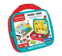 Clementoni - 16715 - Sapientino - Maletín magnético con números y Formas - Juego Educativo para Aprender los números, Pizarra magnética, Juego niños 3-6 años, Fabricado en Italia