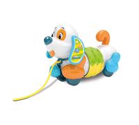 Clementoni 17262 - Pull Along Dog for Baby Toddlers, Multi-Coloured, ages 10 mon