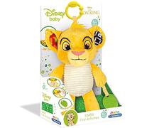 Clementoni-17296 - Rey León, Peluche Texturas - Peluche Disney para bebés a Partir de 6 Meses
