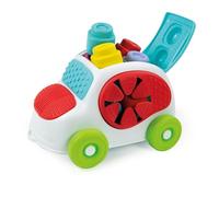 Clementoni-17315 - Soft Clemmy Vehiculo con Texturas - construcciones blanditas para bebé a Partir de 6 Meses