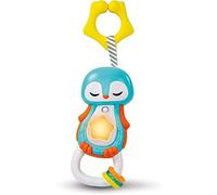 Clementoni-17331 - Sonajero Musical Pingüino - sonajero bebé a Partir de 3 Meses