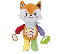 Clementoni - 17792 - Happy Fox - Peluche de bebé, Juguete para niños 0-36 Meses - 100% Lavable