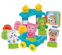 Clementoni - 17835 - Soft Clemmy - Baby Hero & Princess Set - Set de construcción para primera infancia, ladrillos suaves Clemmy, bloques para niños de 6 meses, sensorial, lavable, fabricado en Italia