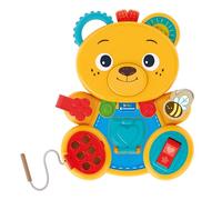 Clementoni - 17856 - Montessori Baby - El Osito Ajetreado - Juego Infantil para Desarrollar La Psicomotricidad Fina Y Las Habilidades Manuales, Juego Montessori 1 Año, Juguete Bebé 12 Meses
