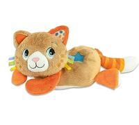 Clementoni - 17876 - Roby Ron Ron - Gato de Peluche Interactivo Que simula el roneo, melodías y Sonidos de la Naturaleza, Desarrollo multisensorial, Regalo recién Nacidos, 100% Lavable (Pilas