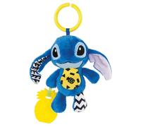 Clementoni 17919 Disney Baby On The Go Plush Stitch Plush Toy for Newborns, Childhood, First Activity Toy, Baby Doll, Pram Game, Washable, Multicoloured