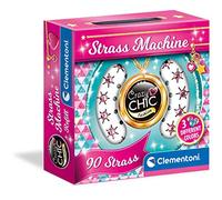 Clementoni - 18728 - Crazy Chic - Recambio de pedrería Machine - Recarga de Gemas (3 Colores), Gemas Adhesivas Brillantes para máquinas, pedrería para Tela, Pegatinas para Manualidades,
