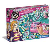Clementoni - 18729 - Crazy Chic - Message Creations - Juego Pulseras, Abalorios Y Set para Hacer Pulseras Infantiles, Juguete 6 Años Niña, Regalo para Niñas