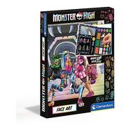 Clementoni - 18788 - Monster High Face Art - Estuche De Maquillaje para Niñas, Set De Maquillaje Infantil, Juguete para Niñas Desde 6 Años