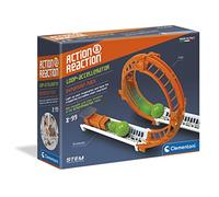 Clementoni-19115 - Action&Reaction Looping - pistas para construir, accesorio a partir de 8 años