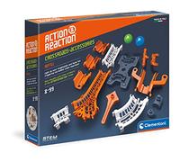 Clementoni-19167 - Action&Reaction Pista y Plataforma + Uniones - Pistas para Construir, Accesorio a Partir de 8 años